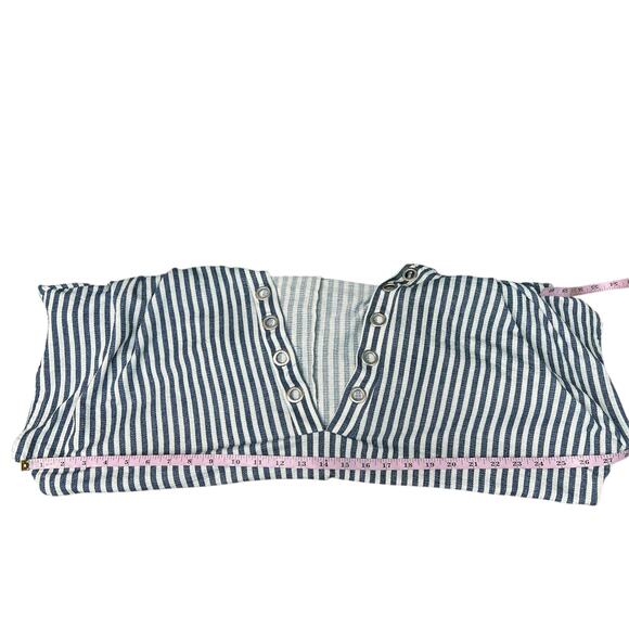 Time and Tru Tunic Womens 1X Hooded Striped Stretch Lightweight Lounge Casual - Picture 10 of 12